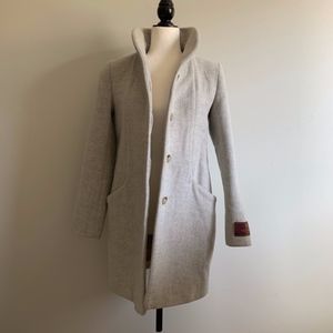 Wilfred Cocoon Jacket in Heather White